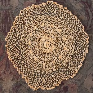 Vintage crochet round doily